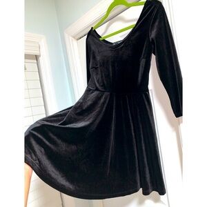 Derek Heart Black Velvet dress S​​​​